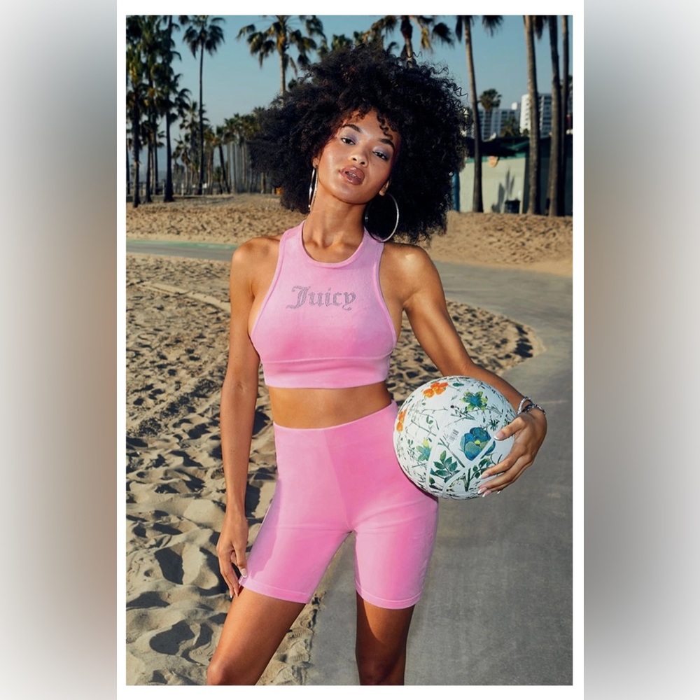 Juicy Couture Velour Biker Shorts
